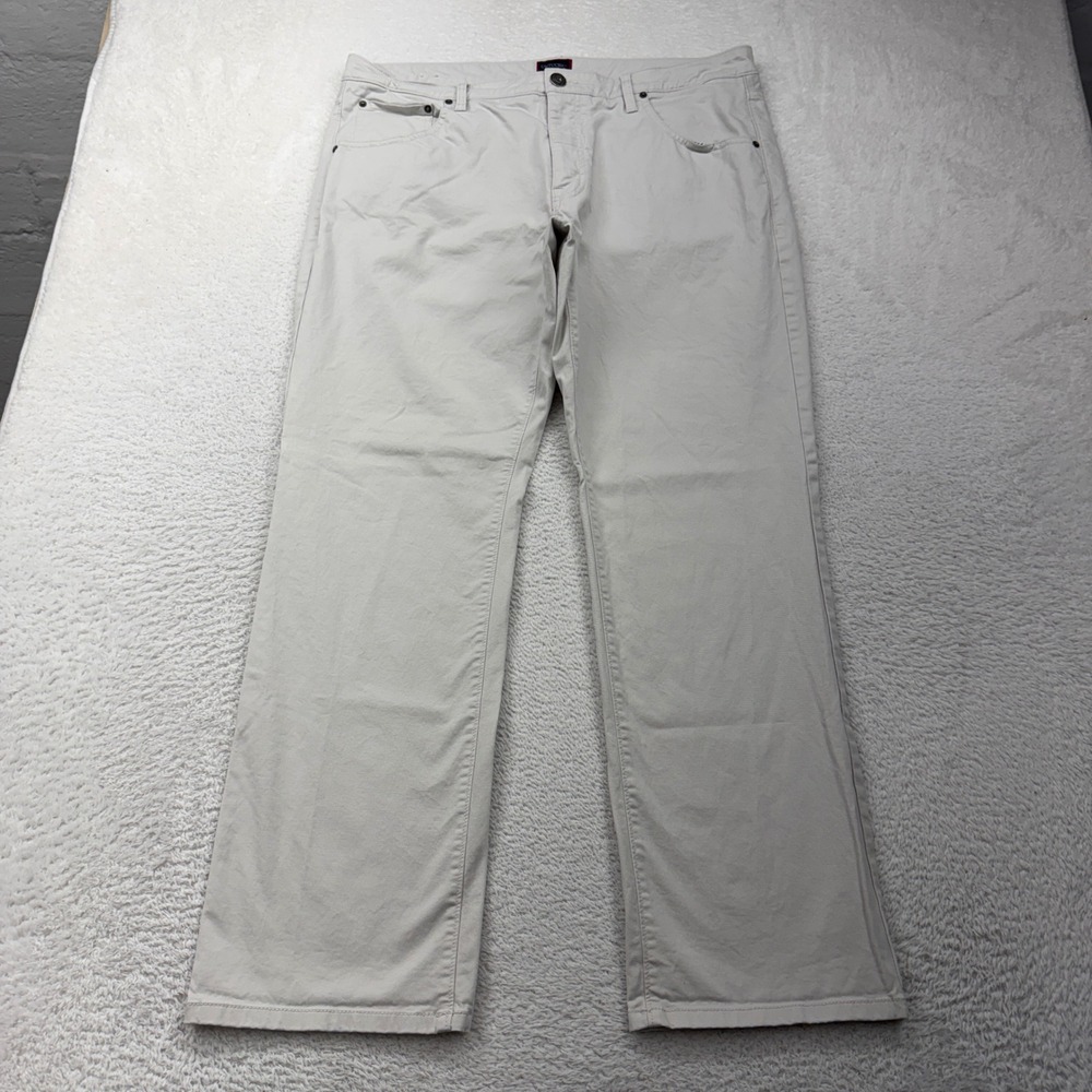 UNTUCKit Mens Relaxed Fit Pants 38x32 Light Khaki Tan‎ Cotton Stretch Chinos